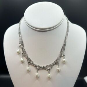 Beaded Pearl Necklace